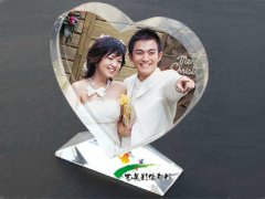 心型水晶摆台
